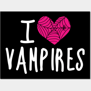 I love vampires - hearts Posters and Art